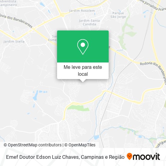 Emef Doutor Edson Luiz Chaves mapa