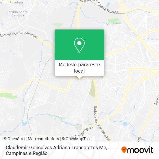Claudemir Goncalves Adriano Transportes Me mapa