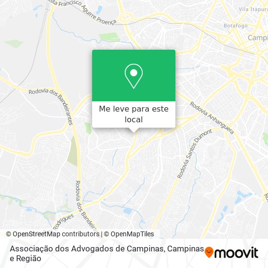 Associação dos Advogados de Campinas mapa