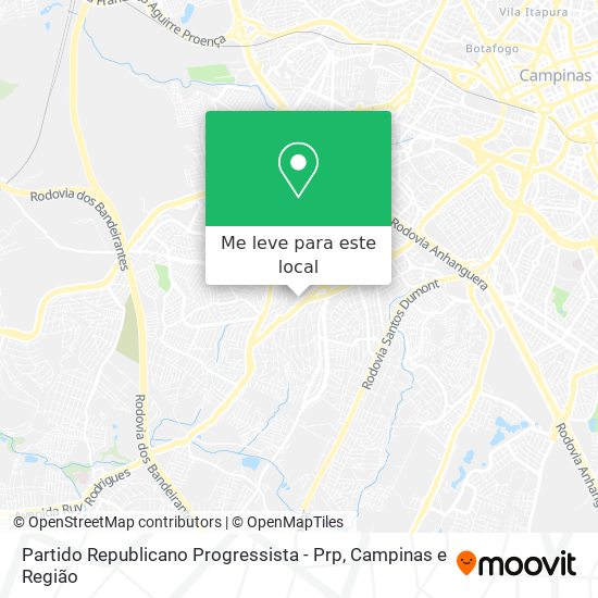 Partido Republicano Progressista - Prp mapa