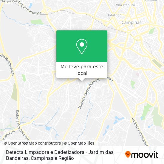 Detecta Limpadora e Dedetizadora - Jardim das Bandeiras mapa