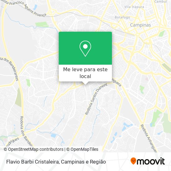 Flavio Barbi Cristaleira mapa