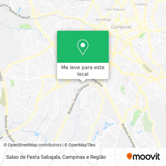 Salao de Festa Sabajala mapa