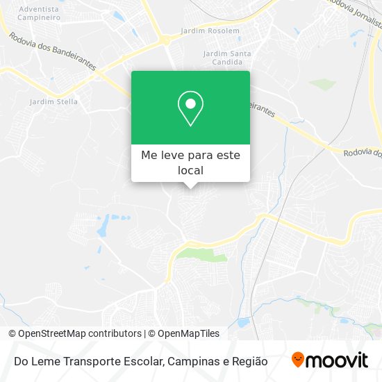 Do Leme Transporte Escolar mapa