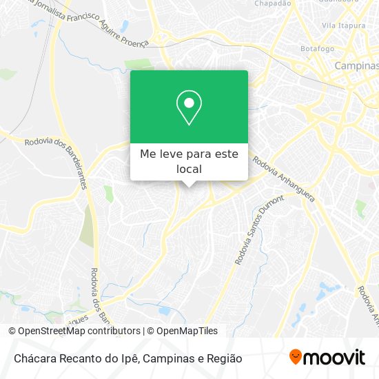 Chácara Recanto do Ipê mapa