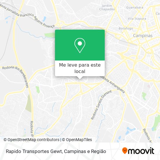 Rapido Transportes Gewt mapa