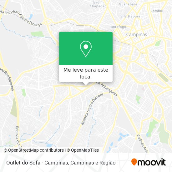 Outlet do Sofá - Campinas mapa