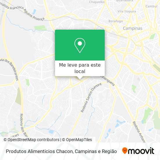 Produtos Alimenticios Chacon mapa