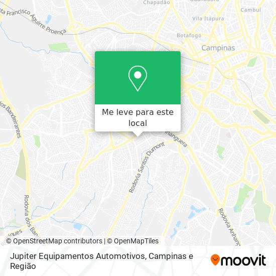 Jupiter Equipamentos Automotivos mapa