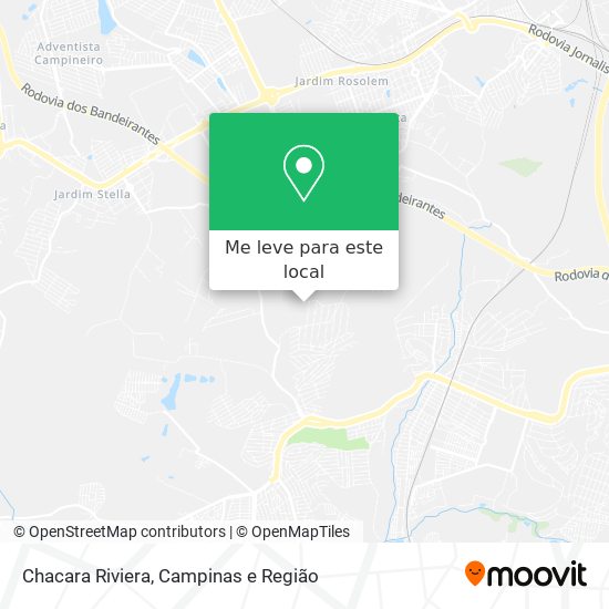 Chacara Riviera mapa