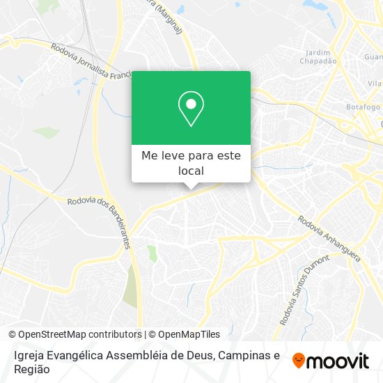 Igreja Evangélica Assembléia de Deus mapa