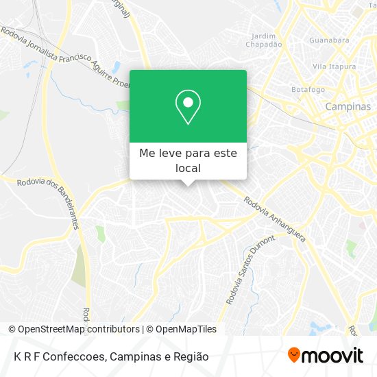 K R F Confeccoes mapa