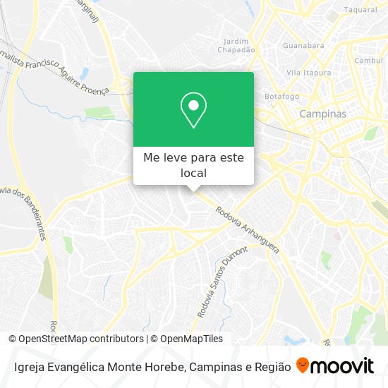 Igreja Evangélica Monte Horebe mapa