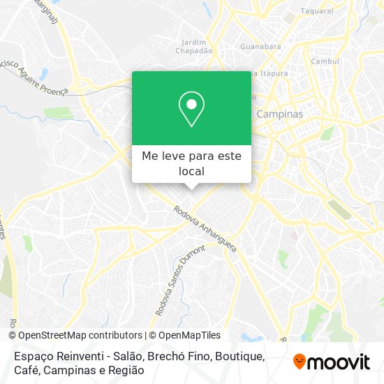 Espaço Reinventi - Salão, Brechó Fino, Boutique, Café mapa