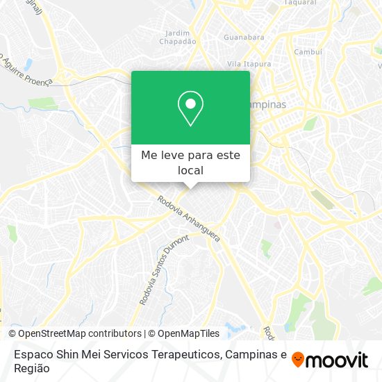 Espaco Shin Mei Servicos Terapeuticos mapa