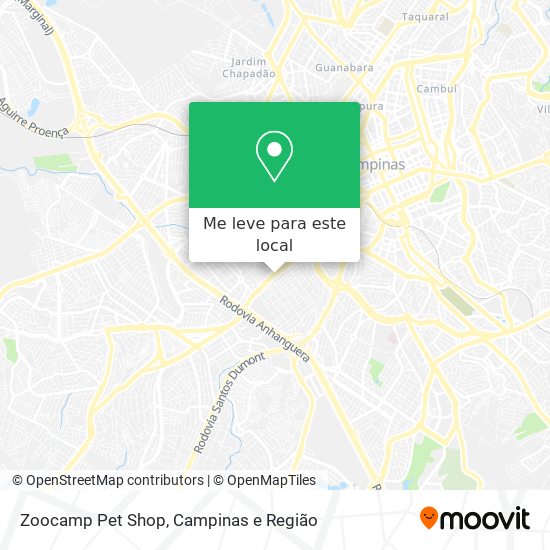Zoocamp Pet Shop mapa