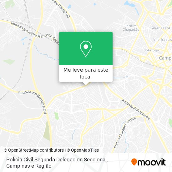 Polícia Civil Segunda Delegacion Seccional mapa