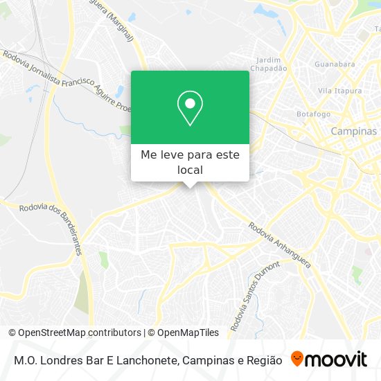 M.O. Londres Bar E Lanchonete mapa