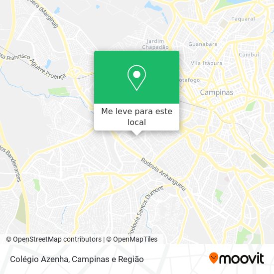 Colégio Azenha mapa