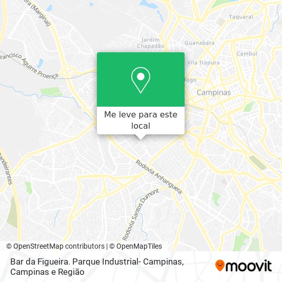 Bar da Figueira. Parque Industrial- Campinas mapa