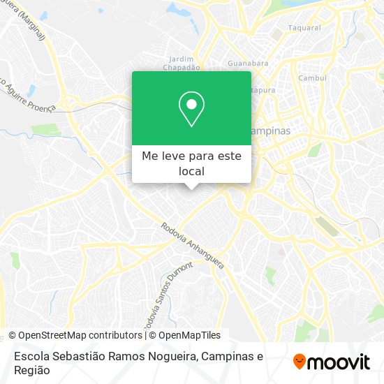 Escola Sebastião Ramos Nogueira mapa