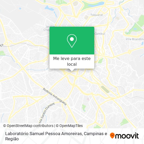 Laboratório Samuel Pessoa Amoreiras mapa