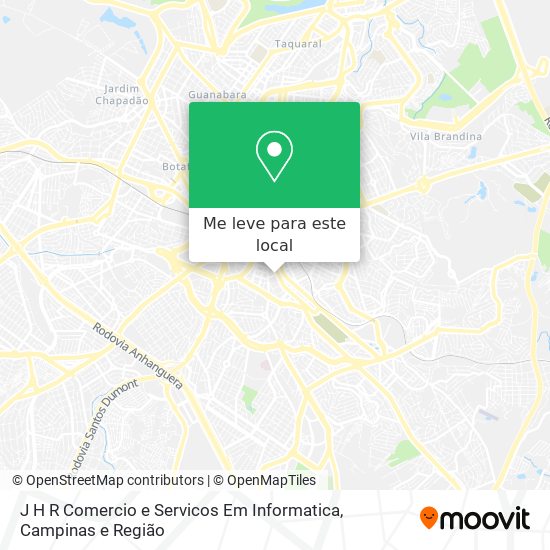 J H R Comercio e Servicos Em Informatica mapa