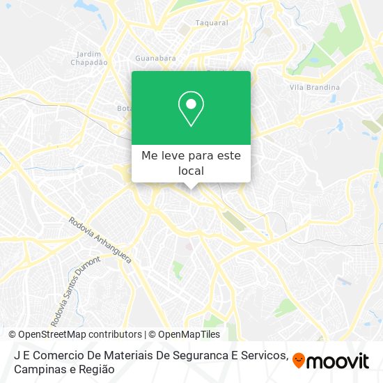 J E Comercio De Materiais De Seguranca E Servicos mapa