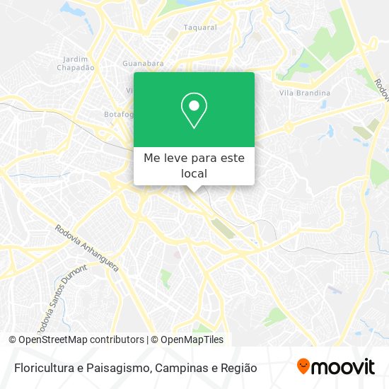 Floricultura e Paisagismo mapa