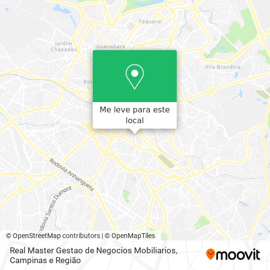 Real Master Gestao de Negocios Mobiliarios mapa