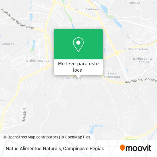 Natus Alimentos Naturais mapa