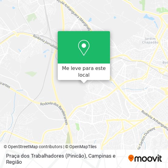 Praça dos Trabalhadores (Pinicão) mapa