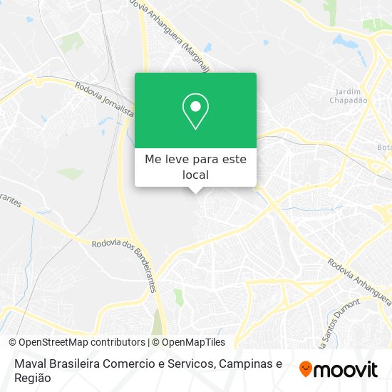 Maval Brasileira Comercio e Servicos mapa