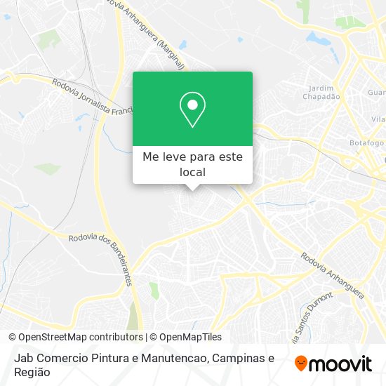 Jab Comercio Pintura e Manutencao mapa