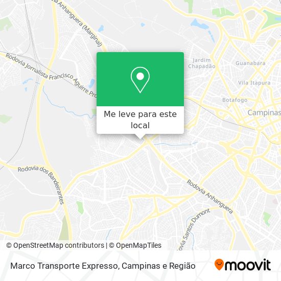 Marco Transporte Expresso mapa
