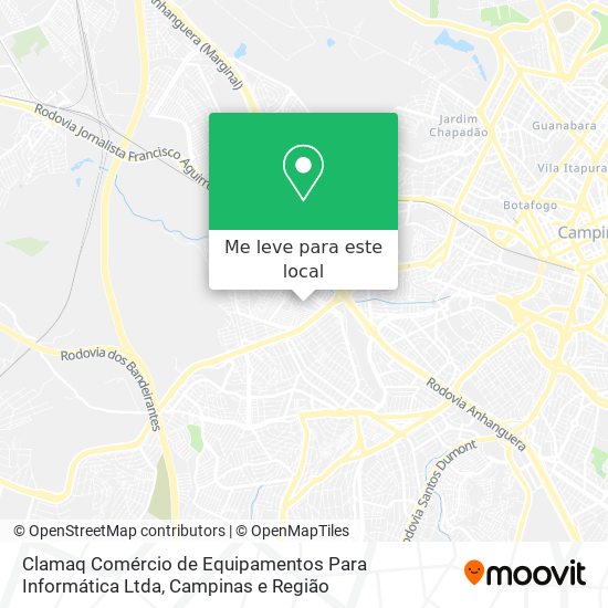 Clamaq Comércio de Equipamentos Para Informática Ltda mapa