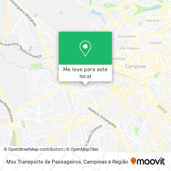 Msx Transporte de Passageiros mapa