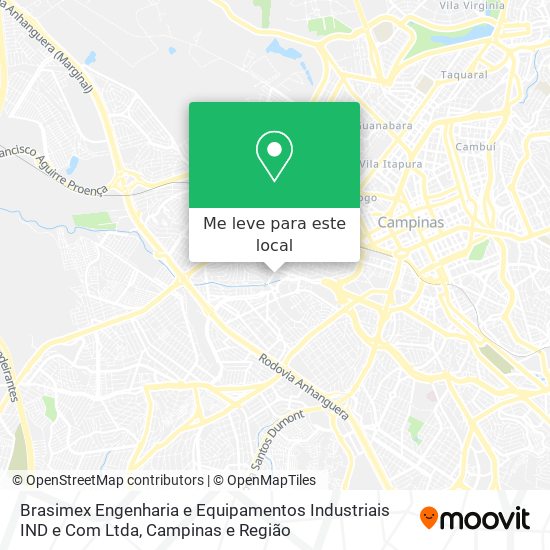 Brasimex Engenharia e Equipamentos Industriais IND e Com Ltda mapa