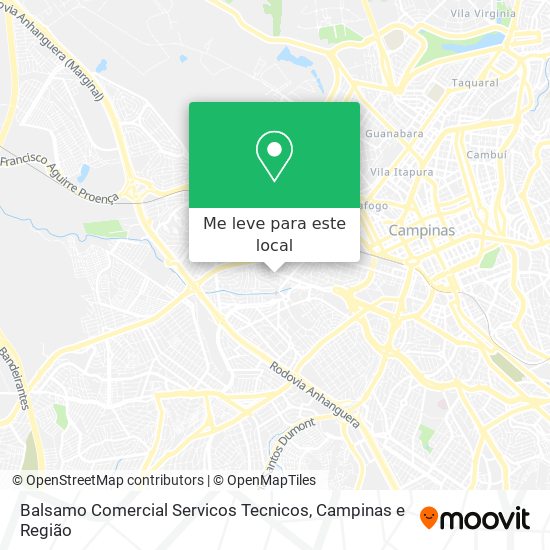 Balsamo Comercial Servicos Tecnicos mapa