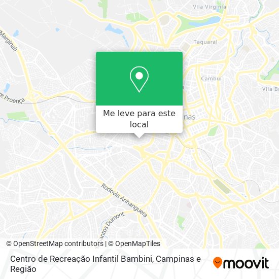 Centro de Recreação Infantil Bambini mapa