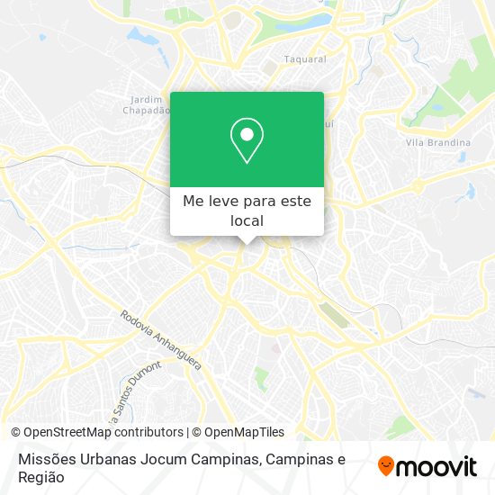 Missões Urbanas Jocum Campinas mapa