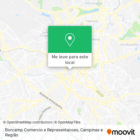Borcamp Comercio e Representacoes mapa