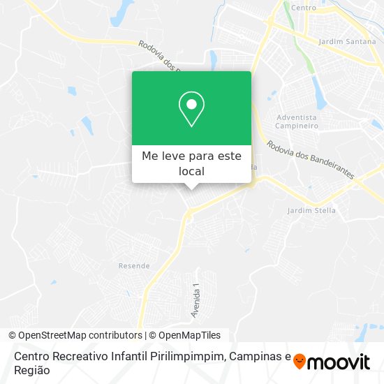 Centro Recreativo Infantil Pirilimpimpim mapa
