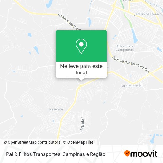 Pai & Filhos Transportes mapa