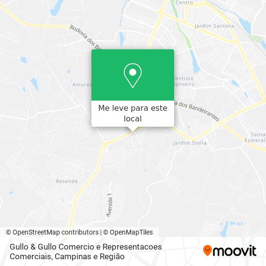 Gullo & Gullo Comercio e Representacoes Comerciais mapa
