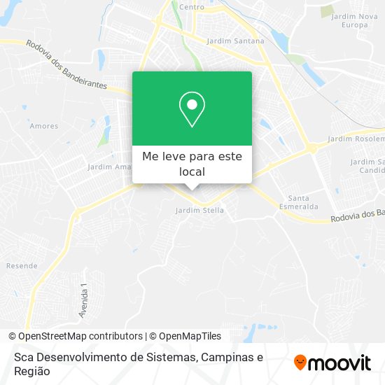Sca Desenvolvimento de Sistemas mapa