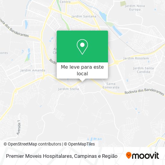 Premier Moveis Hospitalares mapa