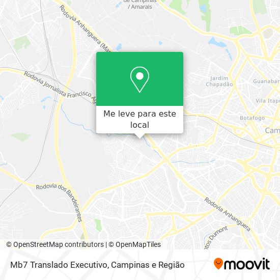 Mb7 Translado Executivo mapa