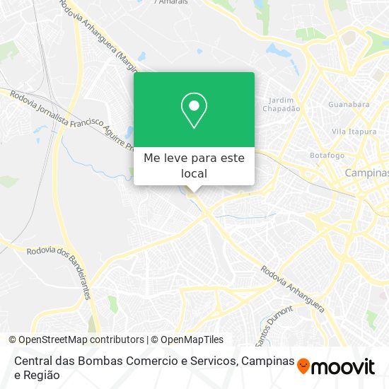 Central das Bombas Comercio e Servicos mapa