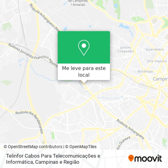 Telinfor Cabos Para Telecomunicações e Informática mapa